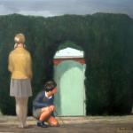 Staged, 2008, oil on linen, 76 x 101.5 cm