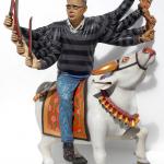 Everyone No. 35<br />(2009)<br />Carved and painted wood<br />80 x 55 x 55cm 
