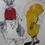 Rabbit 	2010<br />Oil on canvas<br />200 x 150cm