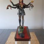 Everyone No. 137<br />(2010)<br />Carved and painted wood<br />180 x 140 x 90cm