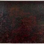 Balga Resin 2008<br />Balga resin on hessian on canvas<br />213 x 300cm