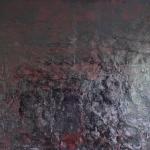Balga Resin (Australian Flag) 2008<br />Balga resin on hessian on canvas<br />176 x 280cm