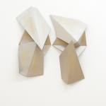 One Hand Over<br />2007<br />Plywood, gesso and acrylic  (pair)<br />93 x 98  x 22cm (approx.)