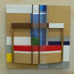 Cross Street<br />2007<br /> Timber, photographic print, graphite, acrylic and enamel<br />120 x 96cm (approx.)