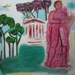 She amongst them dauntless stood <br />2011 <br />oil on linen<br />137 x 147 cm 