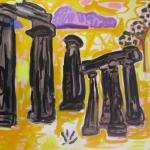 To whom Odysseus ever wise replied<br />2011<br />oil on linen<br />137 x 147cm 
