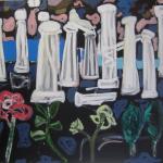 To whom the silver footed goddess replied:<br />2011<br />oil on linen<br />137 x 147 cm 