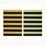 Hard edge, soft edge; orange and green  <br />2007<br />    oil on canvas<br />    61 x 84 cm
