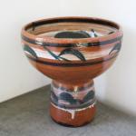 Bowl.<br />Signed base.<br />20 x 65cm diameter approx.<br />