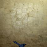 Chirriger and Fire #7 2010<br />Gold leaf and acrylic on canvas<br />150 x 120cm 