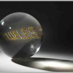 Clueless gold                        2007  <br />Cast acrylic and glitter<br />Edition of three<br />18cm dia.