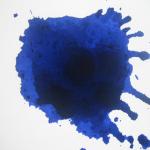 ChromaHole Ultramarine #4<br />2008                <br />Acrylic  and polystyrene<br />122 x 63 x 50cm