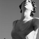 Tarryn Gill and Pilar Mata Dupont<br />In Their Dash to Victory The Runners Circle The Main Stadium<br />2009<br />Glicee print on aluminium<br />180 x 99cm<br />Edition of five